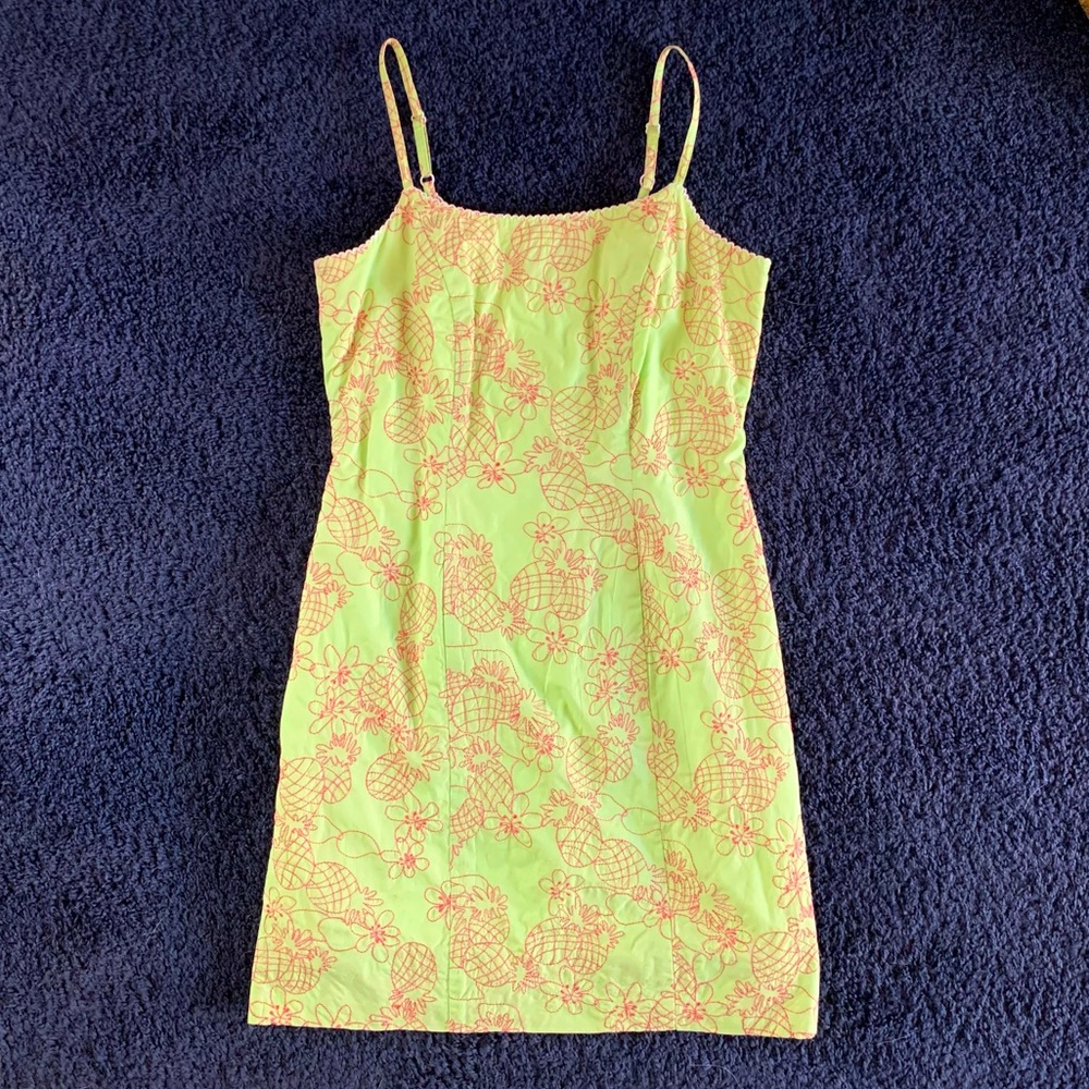Lilly Pulitzer Pineapple embroidered dress